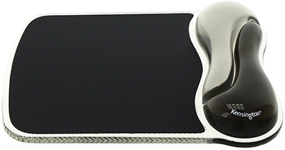Mouse Pad, ergonomic, Duo Gel negru-fumuriu, Kensington