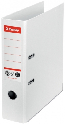 Biblioraft Esselte No.1 Power Recycled, carton, 100% reciclat, reciclabil, certificare FSC, A4, 75 mm