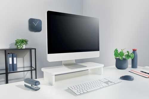 Stand pentru monitor Ergo, pentru diagonale de 24 inch, alb Leitz