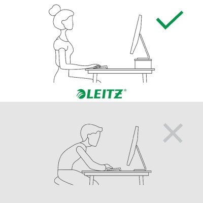 Stand pentru monitor Ergo, pentru diagonale de 24 inch, alb Leitz