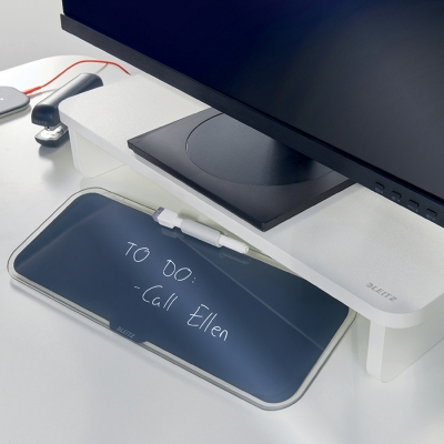 Stand pentru monitor Ergo, pentru diagonale de 24 inch, alb Leitz