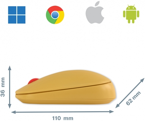 Mouse wireless Cosy, conexiune duala, dimensiune medie Leitz