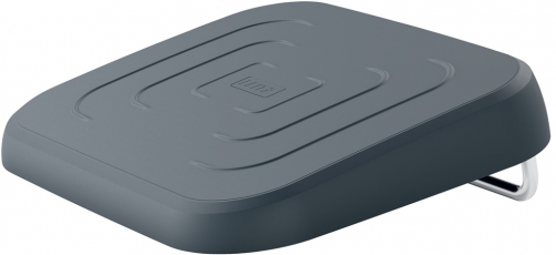 Suport ergonomic Leitz Ergo, pentru picioare, ajustabil, plastic partial reciclat, gri-carbune