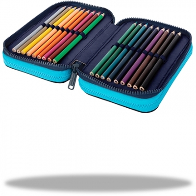 Penar echipat Jumper 3, 46 piese, 3 fermoare, Indian Zoo, CoolPack
