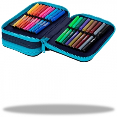 Penar echipat Jumper 3, 46 piese, 3 fermoare, Indian Zoo, CoolPack