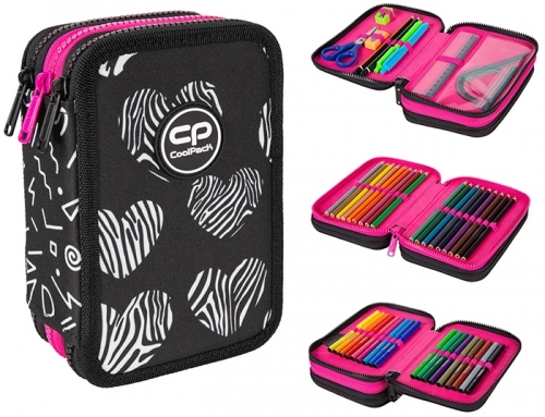 Penar echipat Jumper 3, 46 piese, 3 fermoare, Math Hearts, CoolPack