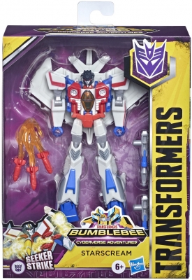 Figurina Transformers Robot, vehicul Cyberverse Deluxe Starscream Hasbro