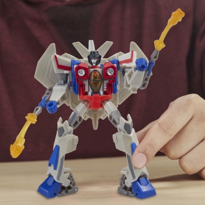 Figurina Transformers Robot, vehicul Cyberverse Deluxe Starscream Hasbro