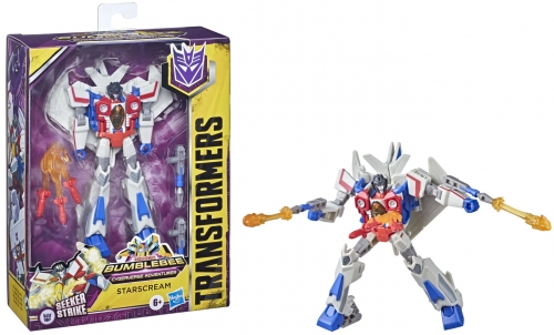 Figurina Transformers Robot, vehicul Cyberverse Deluxe Starscream Hasbro