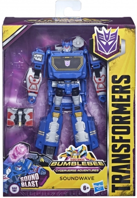 Figurina Transformers Robot vehicul Cyberverse Deluxe Soundwave Hasbro