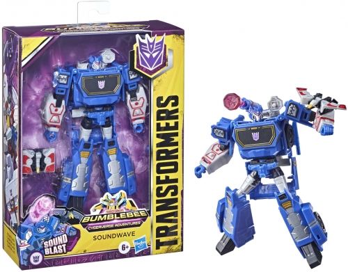 Figurina Transformers Robot vehicul Cyberverse Deluxe Soundwave Hasbro