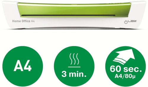 Laminator iLAM Home Office A4, kit folii inclus, Leitz