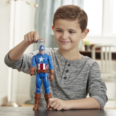 FIGURINA AVANGERS TITAN HERO BLAST GEAR: CAPTAIN AMERICA 30 CM HASBRO