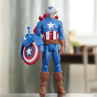 FIGURINA AVANGERS TITAN HERO BLAST GEAR: CAPTAIN AMERICA 30 CM HASBRO