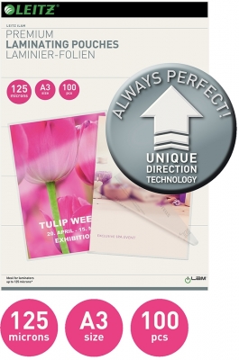 Folie UDT pentru laminare la cald, A3, 125 microni, 100 buc/set Leitz