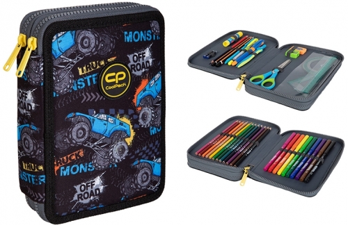 Penar echipat Jumper XL, 38 piese, 2 fermoare, Monster, CoolPack