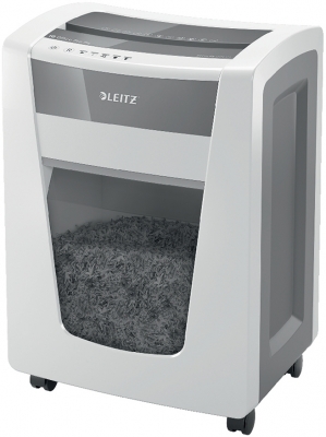 Distrugator documente manual IQ Office Pro, P4, cross-cut, 20 coli, cos 30 L, alb Leitz 