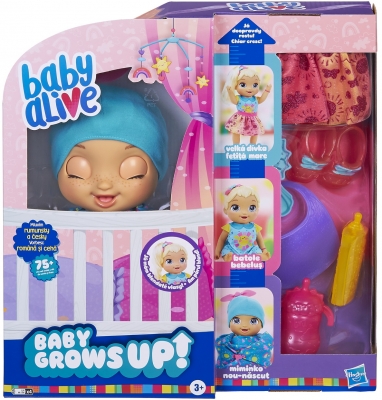 PAPUSA SURPRIZA BABY ALIVE CARE CHIAR CRESTE SI VORBESTE IN LIMBA ROMANA HASBRO