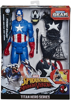 FIGURINA MAX VENOM CAPITAN AMERICA HASBRO