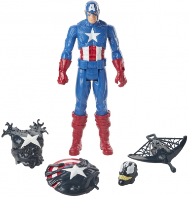 FIGURINA MAX VENOM CAPITAN AMERICA HASBRO