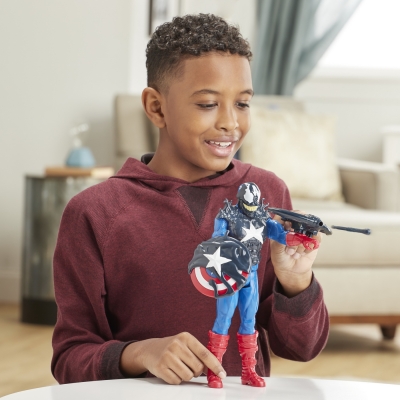 FIGURINA MAX VENOM CAPITAN AMERICA HASBRO
