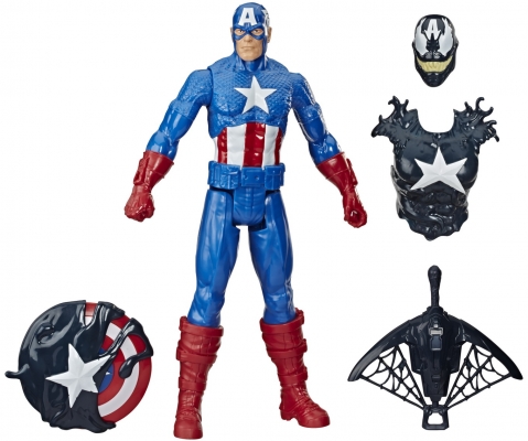 FIGURINA MAX VENOM CAPITAN AMERICA HASBRO