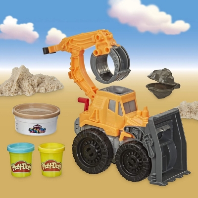Excavator de jucarie cu accesorii Playdoh Hasbro