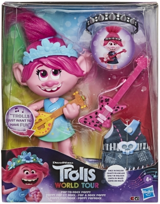 Figurina Trolls Muzicala Poppy Pop To Rock Hasbro