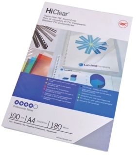 Coperta PVC 150microni A4 transparent 100 buc/set GBC