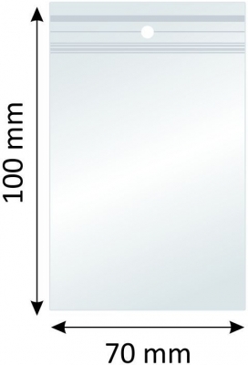 Pungi ziplock, 70 x 100 mm, 100/set