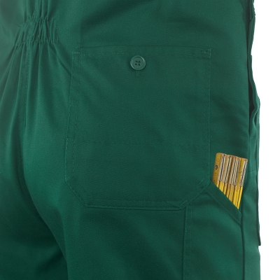 Pantaloni cu pieptar, verde, Eco Line, Rock Safety 