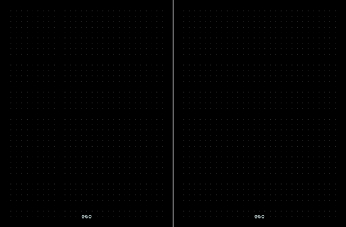 Agenda Dark 16 x 21 cm, nedatata, Ego