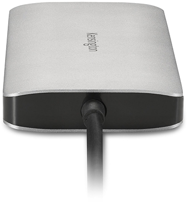 Hub USB, 4 porturi (3 USB-A, 1 USB-C), conexiune USB-C, gri Kensington