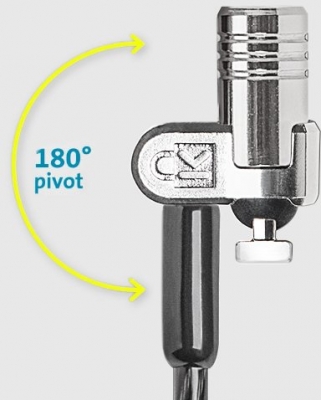Cablu de securitate MicroSaver 2.0, portabil cu cheie Kensington