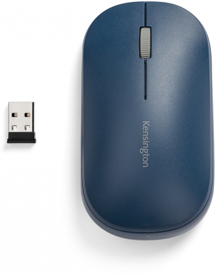 Mouse Dual Wireless SureTrack, dimensiune medie, culoare albastru, Kensington 
