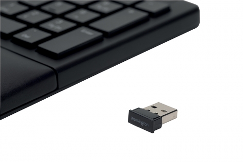 Tastatura Wireless cu suport ergonomic, culoare negru, ProFit Ergo Kensington