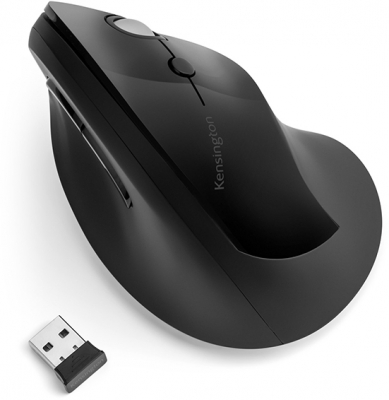 Mouse ergonomic Wireless vertical, dimensiune mare, culoare negru, ProFit Kensington 