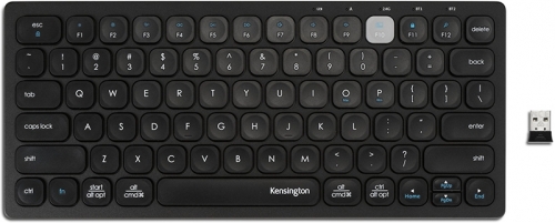Tastatura, conexiune multipla, wireless sau bluetooth, indicator de baterie, negru Kensington