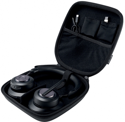 Casti H3000, reglabile, microfon cu anulare sunet inclus, conexiune Bluetooth, negru Kensington