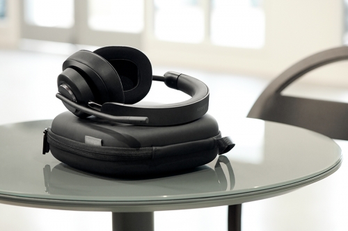 Casti H3000, reglabile, microfon cu anulare sunet inclus, conexiune Bluetooth, negru Kensington