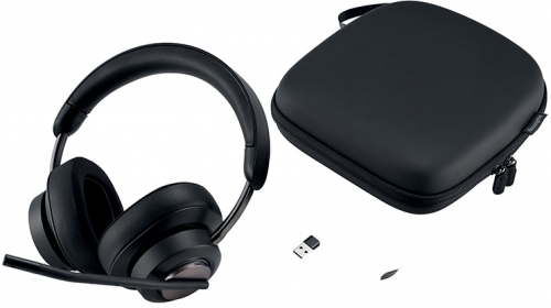 Casti H3000, reglabile, microfon cu anulare sunet inclus, conexiune Bluetooth, negru Kensington