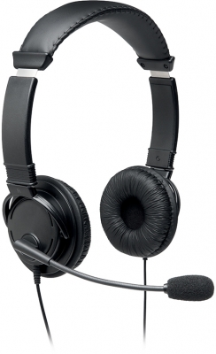 Casti On-Ear Hi-Fi, reglabile, cablu USB 1.8 m, culoare negru, Kensington