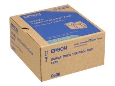 Twin Pack Cartus Toner Cyan C13S050608 2X7,5K Original Epson Aculaser C9300N