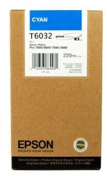 Cartus Cyan C13T603200 220Ml Original Epson Stylus Pro 7800