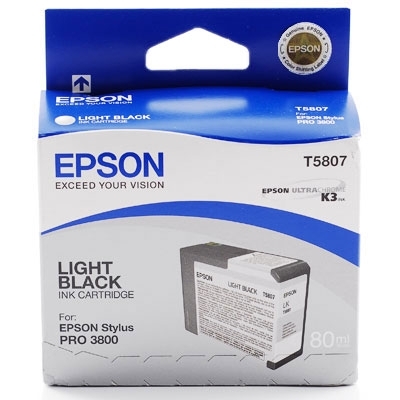 Cartus Light Black C13T580700 80Ml Original Epson Stylus Pro 3800