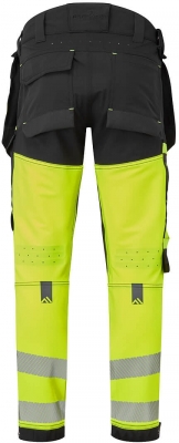 Pantaloni cu buzunare Holster detasabile, Clasa 1, Galben/Negru, Regular, Portwest EV4