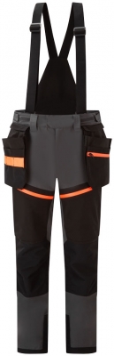 Pantaloni cu pieptar Shell EV4 Portwest, gri metalic
