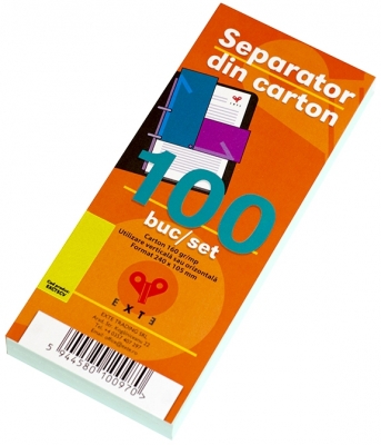 Separator din carton color 100/set EXTE