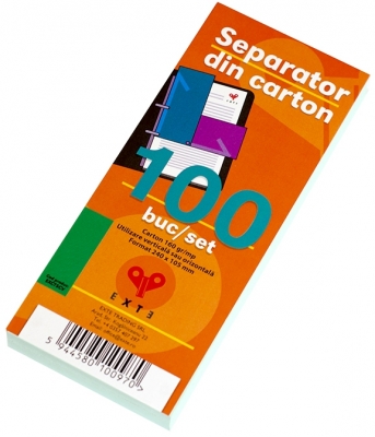 Separator din carton color 100/set EXTE
