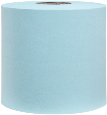 Lavete hartie industriala, turcoaz, 152m, 400 foi/rola, Puromore Soft EXTE